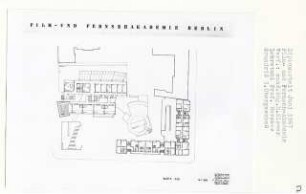 Film- und Fernsehakademie, Berlin-Charlottenburg (Diplomarbeit bei Bernhard Hermkes): Grundriss 3. Obergeschoss 1:200