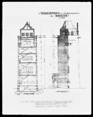 Wasserturm mit Heimatmuseum in Beelitz