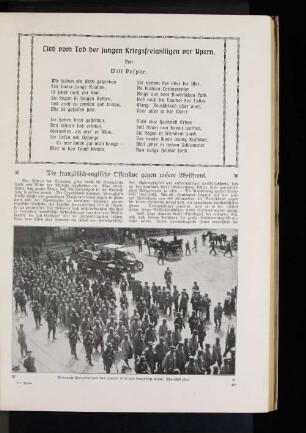 Gefangene Franzosen beim Abtransport durch eine französische Stadt.