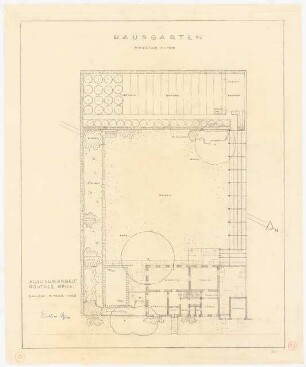 Hausgarten: Grundriss 1:100