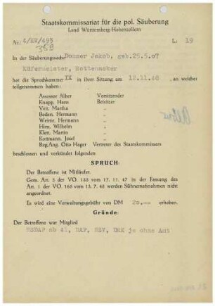 Dommer, Jakob