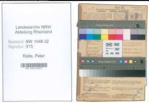 Entnazifizierung Peter Ratte , geb. 02.10.1905 (Stadtbeamter)