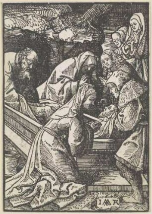 Die Grablegung Christi, Blatt 56 (von 66) aus der Serie "Die Kleine Passion"