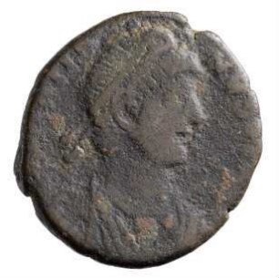 Münze, Aes 2, 9. August 378 - 25. August 383 n. Chr.