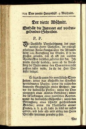 Der vierte Abschnitt. [bis] Der sechste Abschnitt.