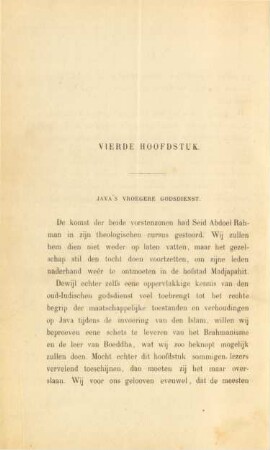 Vierde hoofdstuk. Java's vroegere godsdienst