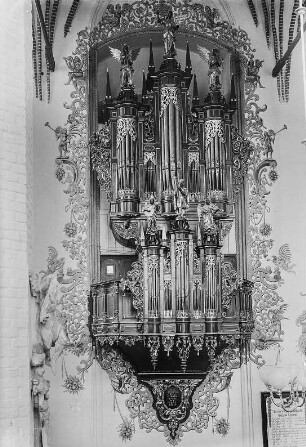 Elbing (poln. Elblag), Pfarrkirche St. Marien, Inneres, Orgelprospekt