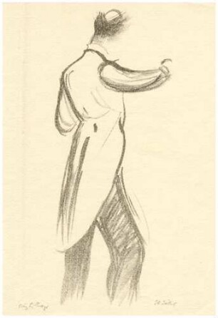 Wilhelm Furtwängler in Rückansicht