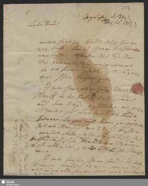 Nr. 256-265. Rumohr, Carl Friedrich von