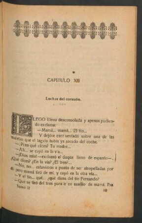 Capítulo XII - Luchas del corazón