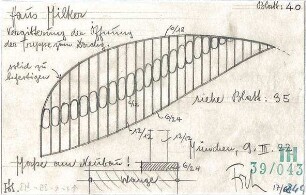 Fischer, Theodor; München; Haus Milker - Vergitterung der Treppenöffnung zum DG (Ansicht, Detail)