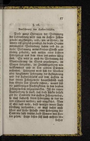 §. 16. Ausführung des Luftmilchsafts.