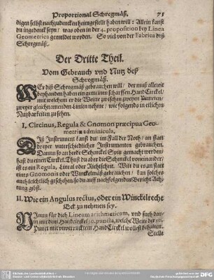 Der Dritte Tehil. Vom Gebrauch und Nutz deß Schregmäß.