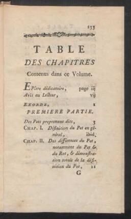 Table Des Chapitres Contenus dans ce Volume.