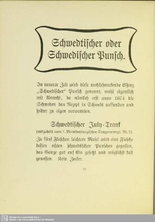 Schwedtischer oder Schwedischer Punsch