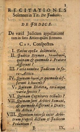 Prolusiones academicae ... : in duas partes distributae ... de iudiciis ... de origine dominii et servitutis
