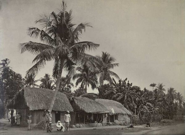 Street scene with shop