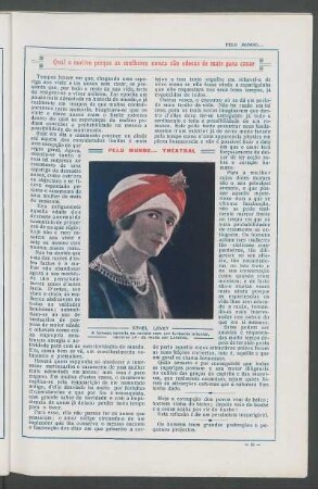 Pelo mundo... theatral : Ethel Levey