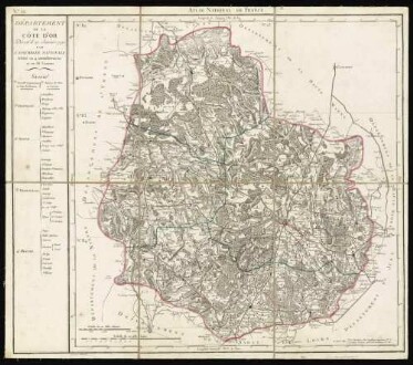 Atlas National de France en départements