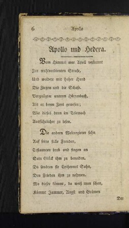 Apollo und Hedera.