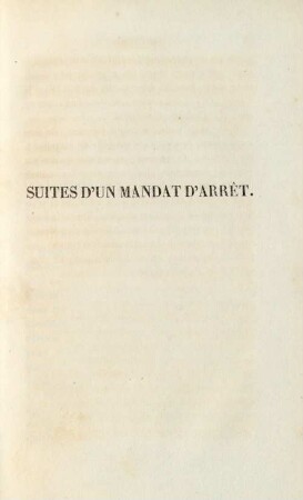 Suites d'un mandat d'arrét