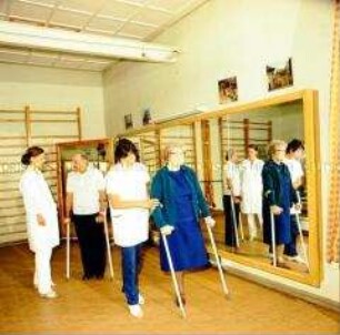 Lauftraining in der Orthopädischen Klinik und Klinik für Rehabilitation ("Waldhaus") in Berlin-Buch