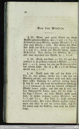 Von den Winkeln