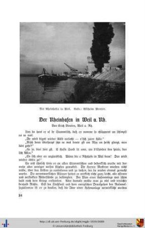 Der Rheinhafen in Weil a. Rh.