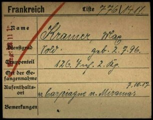 Kramer, Max - Krapf, Albert