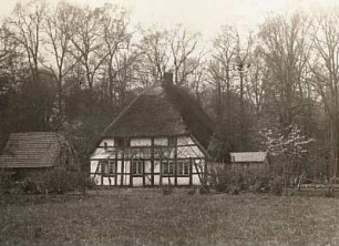 Friedrichsmoor, Mecklenburg-Vorpommern. Niederdeutsche Kate