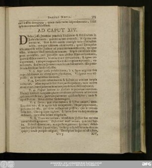 Ad Caput XIV.