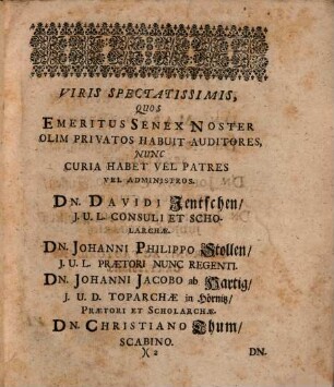 Christiani Weisii, Oratio De Felicitate Emeritorum : Habita D. XVII. Ianuar. MDCLXXIX. Cum Parentem Honoratissimum Dn. Eliam Weisium, Gymnasii Zittaviensis Collegam Tertium, per quadraginta Annos meritissimum, In Solenni Patronorum Ac Fautorum Panegyri, A Functionibus Scholasticis Honorifice Absolveret