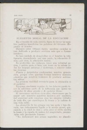 Elemento moral de la educación