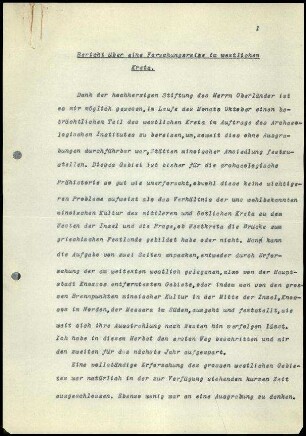 Reisebericht von Georg Karo