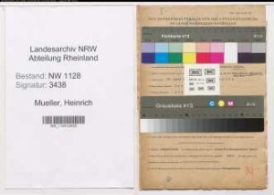 Entnazifizierung Heinrich Mueller , geb. 24.04.1896 (Polizist)