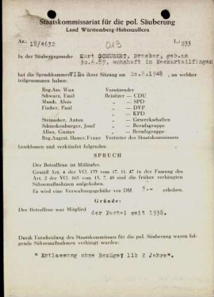 Schubert, Kurt