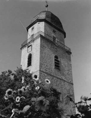 Schrozberg-Bartenstein. Schlosskirche Sankt Philippus (1716). Turmaufsatz