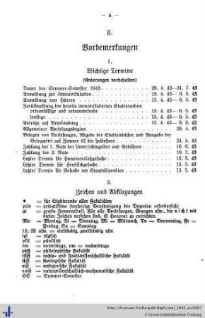 II. Vorbemerkungen