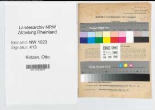 Entnazifizierung Otto Kotzan , geb. 25.03.1900 (Polizeibeamter)
