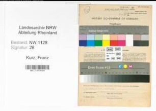 Entnazifizierung Franz Kurz , geb. 25.07.1903 (Polizist)