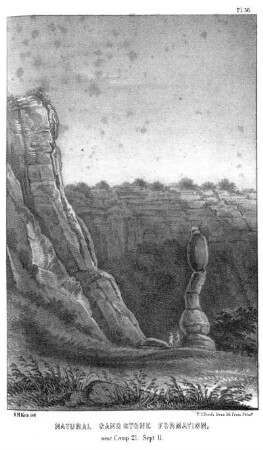 Natural sandstone formation