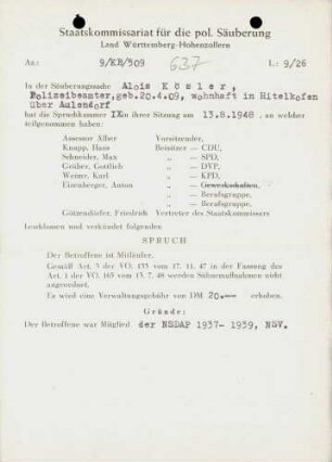 Kösler, Alois