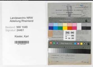Entnazifizierung Karl Kissler , geb. 14.01.1909 (Kaufmaennischer Angestellter)