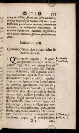 355-356, Instructio VIII