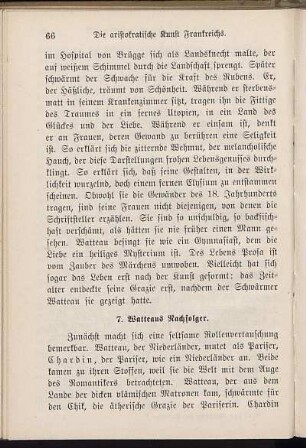 7. Watteaus Nachfolger.