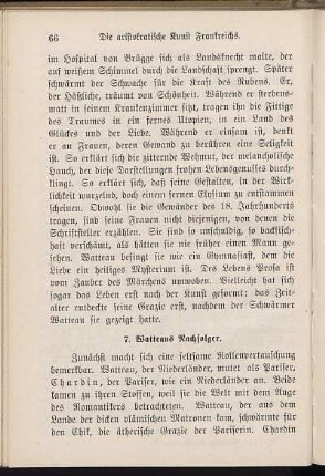 7. Watteaus Nachfolger.