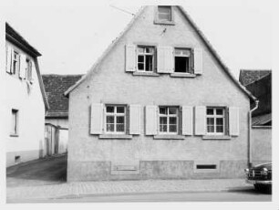 Bad Mingolsheim, Bad Schönborn, KA; Jüdisches Schul- und Gebetshaus, Vorderansicht