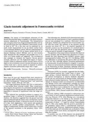 Glacio-isostatic adjustment in Fennoscandia revisited