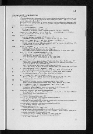 I.1 Universitätspräsident
