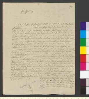 Brief von Seebeck, Thomas Johann an Goethe, Johann Wolfgang von